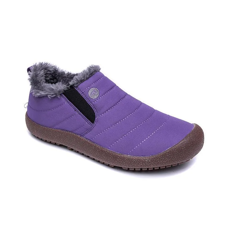 Unisex fur lining ankle boots winter snow boots for women large size snow boots