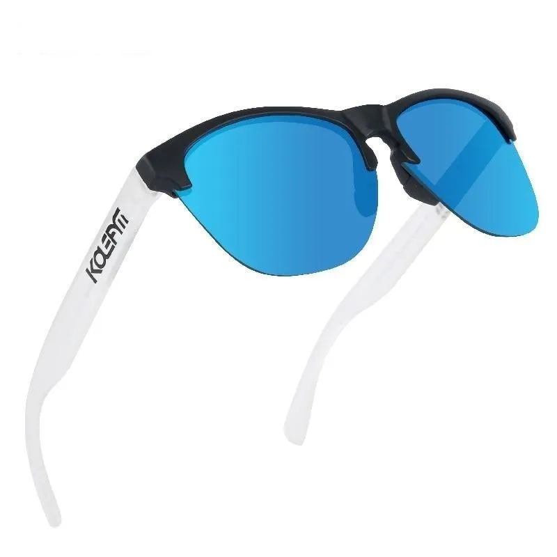 Unisex Polarized Driving TR90 Semi-Rimless Lifestyle Sun Glasses