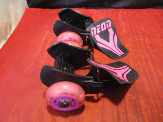 Used Yvolution Neon Street Rollers - Pink Adjustable Size