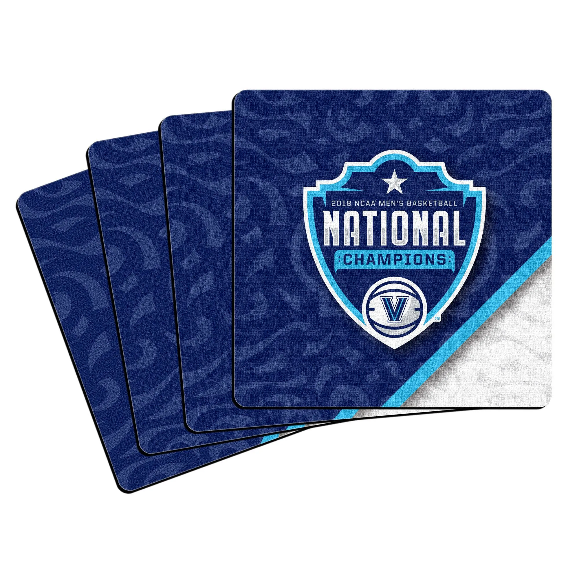 Villanova Wildcats 2018 NCAA National Champs 4-Pack Neoprene Coaster Set (4")