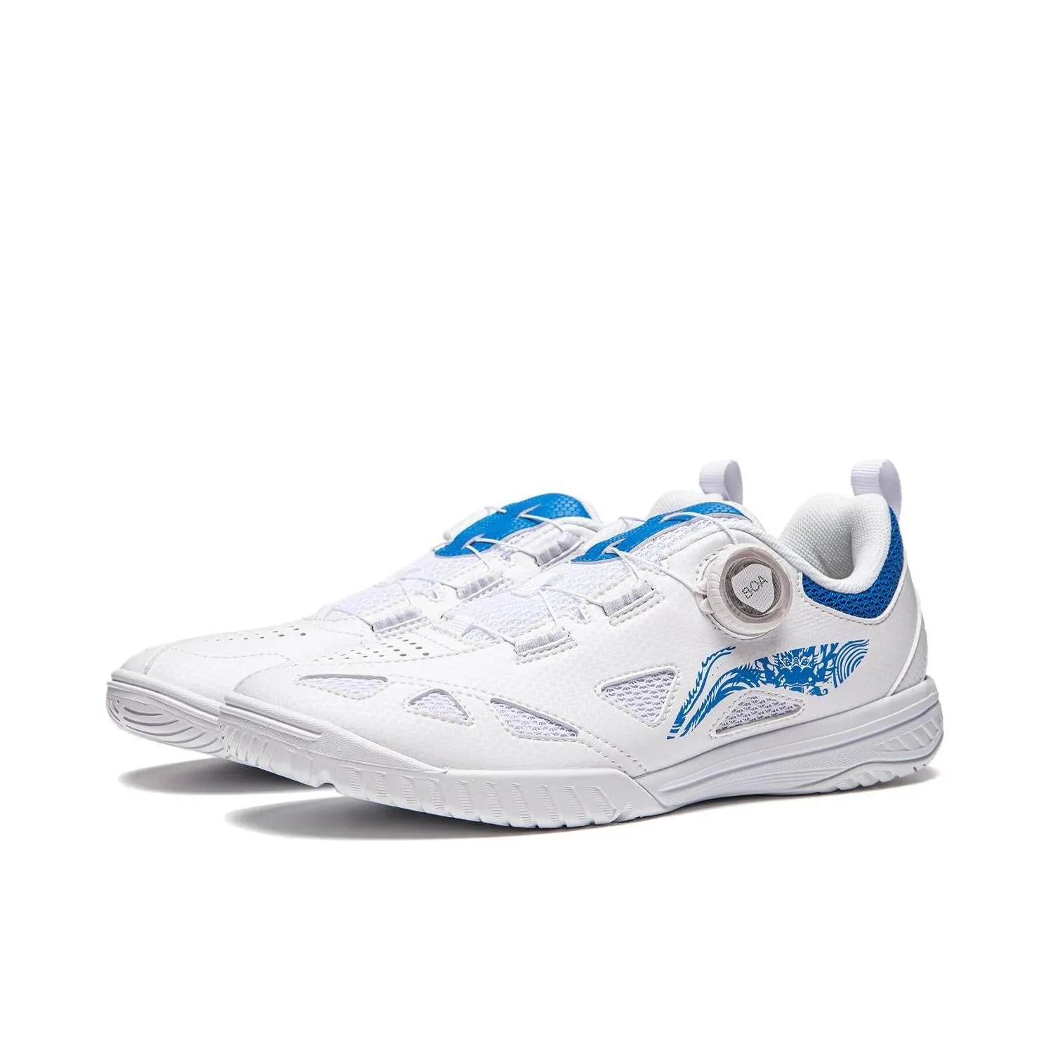 【Wang Chuqin】Li-Ning Mage Pe Table Tennis Shoes - Blue and white porcelain