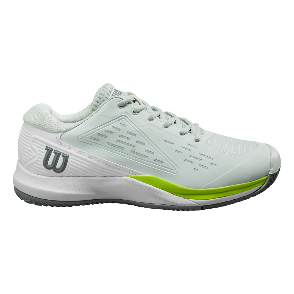 Wilosn Rush Pro Ace Clay Court Tennis Shoes (Ladies) - Opal Blue/White/Jasmine Green