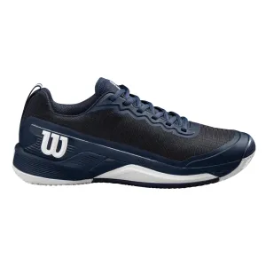 Wilson Rush Pro 4.5 Clay Court Tennis Shoes (Mens) - Navy Blazer/White