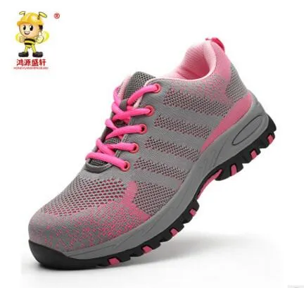 Women Steel Toe mid-plate Anti-slip Safety Boots