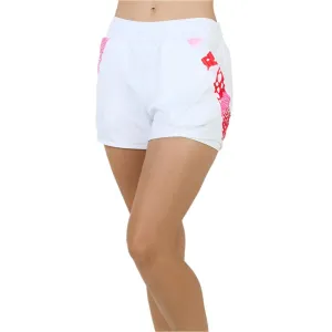 Women's Bliss Tennis Shorts White Roses