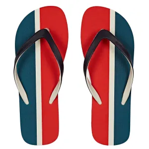 Womens Haston Stripe O.B Stripe Flip Flops Navy/White Sand - AW22