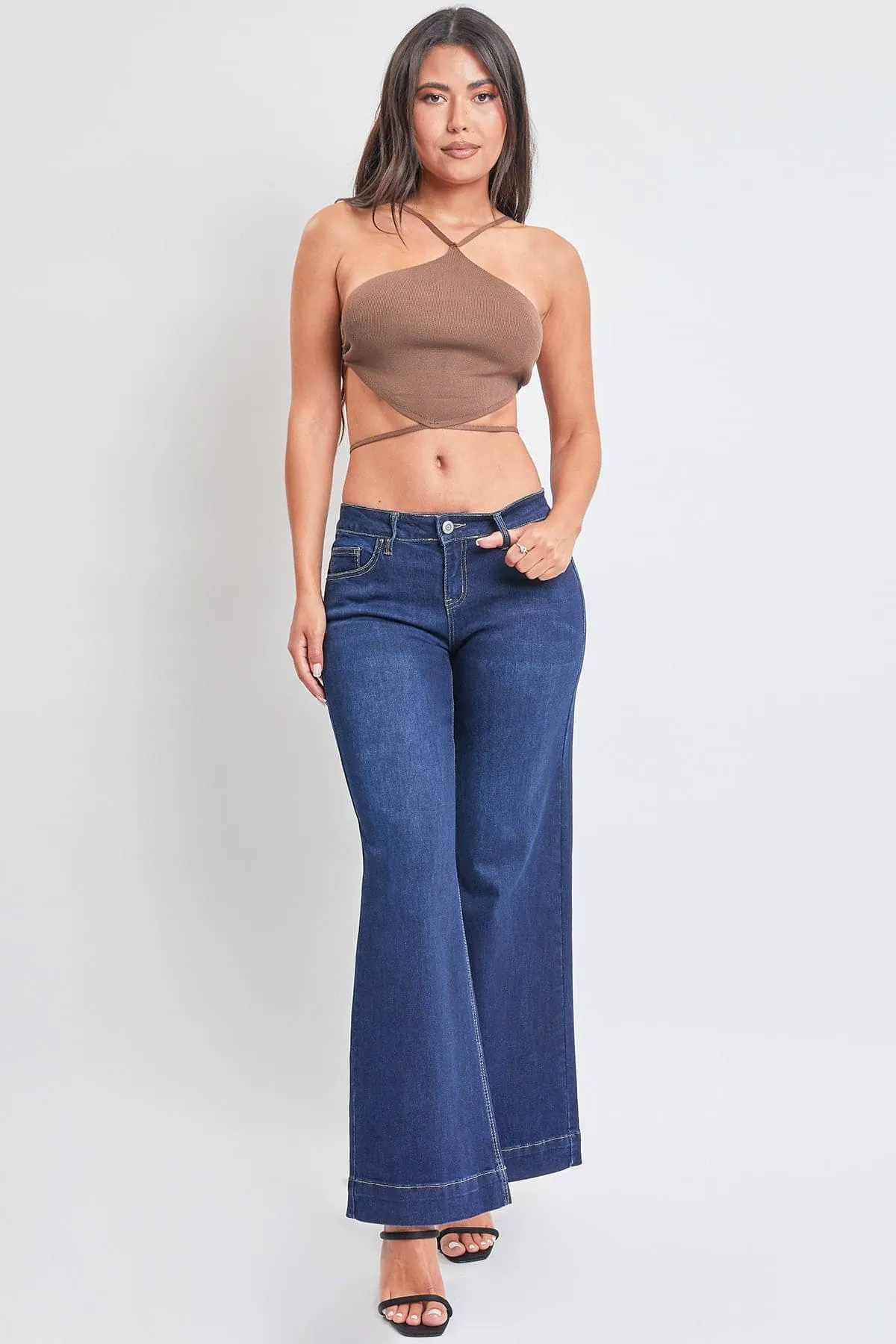 Women's Low Rise Wide Leg Jeans