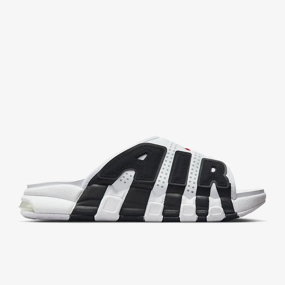 Women's Nike Air Uptempo Slides (White/Black)(FJ0755-100)